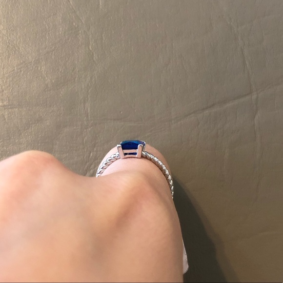 Charmed Aroma | Size 8 Blue Stone Ring - Picture 2 of 5